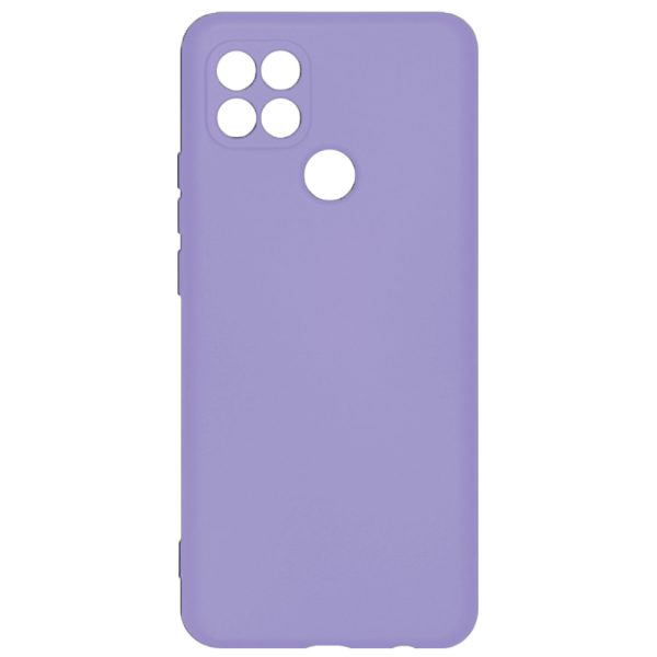 Husa protectie, interior de catifea, compatibila cu Oppo A15 / A15s, FONIX BloomShield, silicon, margini ridicate, slim, Mov2