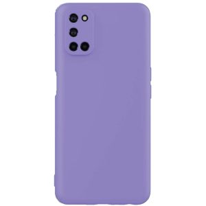 Husa protectie, interior de catifea, compatibila cu Oppo A52 4G / A72 4G, FONIX BloomShield, silicon, margini ridicate, slim, Mov