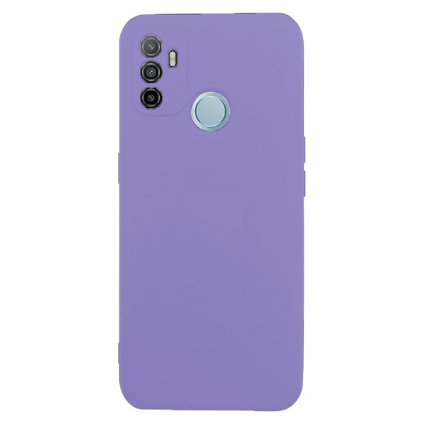 Husa protectie, interior de catifea, compatibila cu Oppo A53 / A53s, FONIX BloomShield, silicon, margini ridicate, slim, Mov3