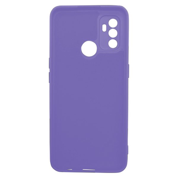 Husa protectie, interior de catifea, compatibila cu Oppo A53 / A53s, FONIX BloomShield, silicon, margini ridicate, slim, Mov