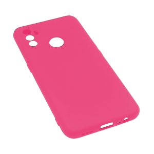 Husa protectie, interior de catifea, compatibila cu Oppo A53 / A53s, FONIX BloomShield, silicon, margini ridicate, slim, Roz neon4