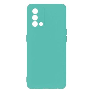 Husa protectie, interior de catifea, compatibila cu Oppo A74 4G, FONIX BloomShield, silicon, margini ridicate, slim, Turcoaz2