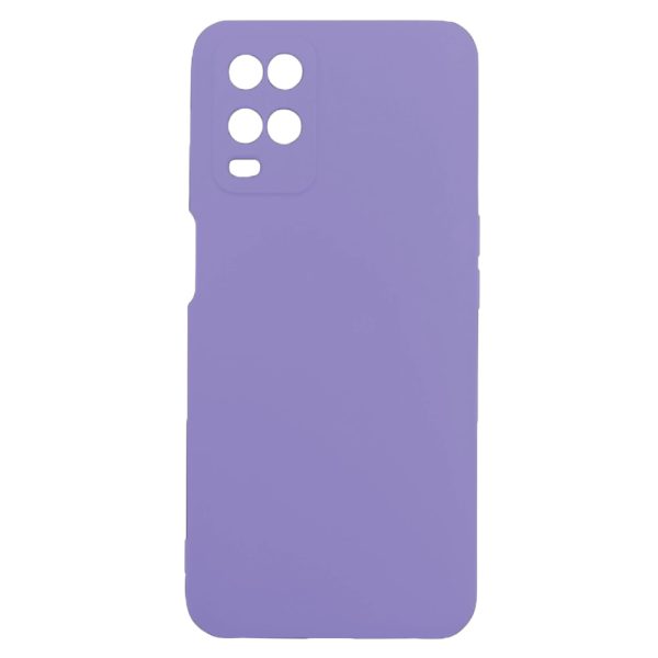 Husa protectie, interior de catifea, compatibila cu Oppo A54 4G, FONIX BloomShield, silicon, margini ridicate, slim, Mov2