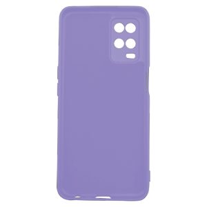 Husa protectie, interior de catifea, compatibila cu Oppo A54 4G, FONIX BloomShield, silicon, margini ridicate, slim, Mov3