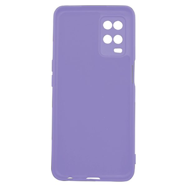 Husa protectie, interior de catifea, compatibila cu Oppo A54 4G, FONIX BloomShield, silicon, margini ridicate, slim, Mov3