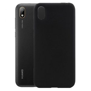 Husa protectie, interior de catifea, compatibila cu Huawei Y5 2019, FONIX BloomShield, silicon, margini ridicate, slim, Negru