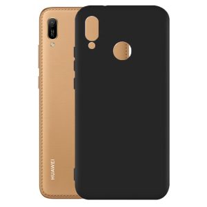 Husa protectie, interior de catifea, compatibila cu Huawei Y6 2019, FONIX BloomShield, silicon, margini ridicate, slim, Negru