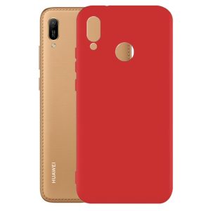 Husa protectie, interior de catifea, compatibila cu Huawei Y6 2019, FONIX BloomShield, silicon, margini ridicate, slim, Rosu