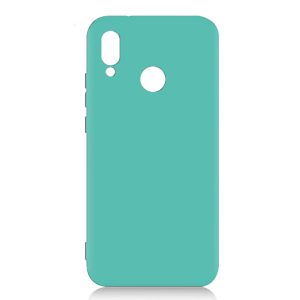 Husa protectie, interior de catifea, compatibila cu Huawei P20 Lite, FONIX BloomShield, silicon, margini ridicate, slim, Turcoaz2