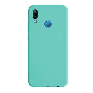 Husa protectie, interior de catifea, compatibila cu Huawei P20 Lite, FONIX BloomShield, silicon, margini ridicate, slim, Turcoaz4