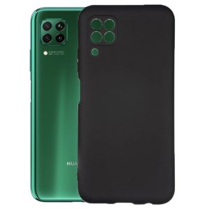 Husa protectie, interior de catifea, compatibila cu Huawei P40 Lite, FONIX BloomShield, silicon, margini ridicate, slim, Negru