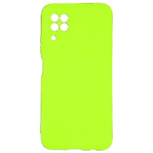 Husa protectie, interior de catifea, compatibila cu Huawei P40 Lite, FONIX BloomShield, silicon, margini ridicate, slim, Verde neon3