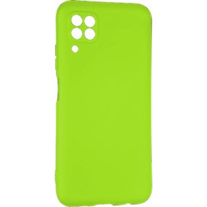 Husa protectie, interior de catifea, compatibila cu Huawei P40 Lite, FONIX BloomShield, silicon, margini ridicate, slim, Verde neon