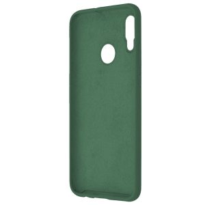 Husa protectie, interior de catifea, compatibila cu Huawei P Smart 2019, FONIX BloomShield, silicon, margini ridicate, slim, Verde inchis2