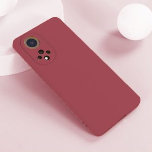 Husa protectie, interior de catifea, compatibila cu Huawei Nova 9, FONIX BloomShield, silicon, margini ridicate, slim, Visiniu5