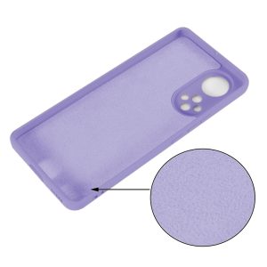 Husa protectie, interior de catifea, compatibila cu Huawei Nova 9, FONIX BloomShield, silicon, margini ridicate, slim, Mov