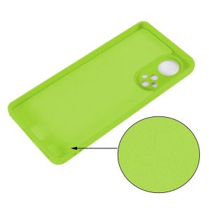 Husa protectie, interior de catifea, compatibila cu Huawei Nova 9, FONIX BloomShield, silicon, margini ridicate, slim, Verde neon