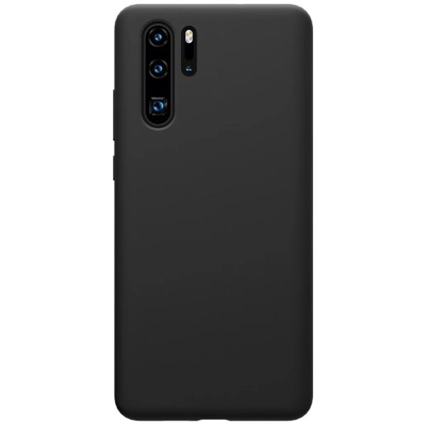 Husa protectie, interior de catifea, compatibila cu Huawei P30 Pro, FONIX BloomShield, silicon, margini ridicate, slim, Negru