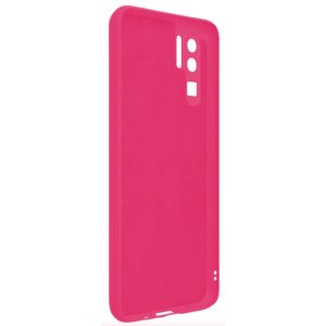 Husa protectie, interior de catifea, compatibila cu Huawei P30 Pro, FONIX BloomShield, silicon, margini ridicate, slim, Roz neon2