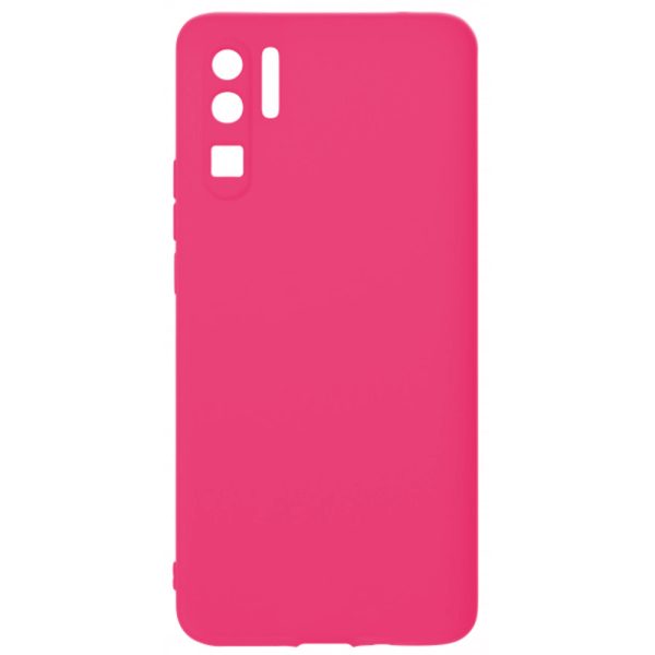 Husa protectie, interior de catifea, compatibila cu Huawei P30 Pro, FONIX BloomShield, silicon, margini ridicate, slim, Roz neon3