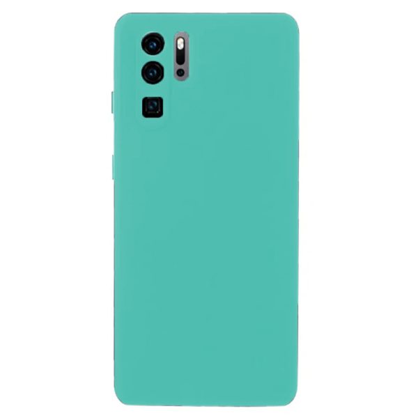 Husa protectie, interior de catifea, compatibila cu Huawei P30 Pro, FONIX BloomShield, silicon, margini ridicate, slim, Turcoaz