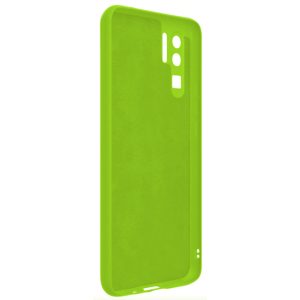 Husa protectie, interior de catifea, compatibila cu Huawei P30 Pro, FONIX BloomShield, silicon, margini ridicate, slim, Verde neon2