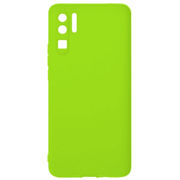 Husa protectie, interior de catifea, compatibila cu Huawei P30 Pro, FONIX BloomShield, silicon, margini ridicate, slim, Verde neon3