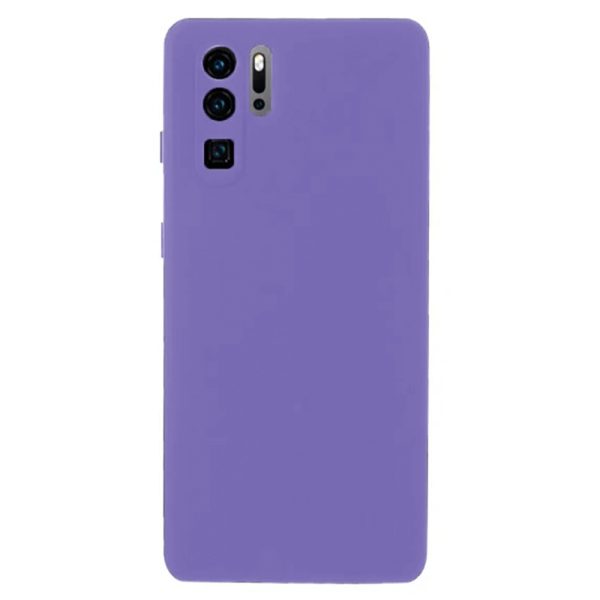 Husa protectie, interior de catifea, compatibila cu Huawei P30 Pro, FONIX BloomShield, silicon, margini ridicate, slim, Mov