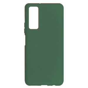 Husa protectie, interior de catifea, compatibila cu Huawei P Smart 2021, FONIX BloomShield, silicon, margini ridicate, slim, Verde inchis3