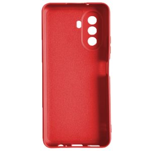 Husa protectie, interior de catifea, compatibila cu Huawei Nova Y70, FONIX BloomShield, silicon, margini ridicate, slim, Rosu2