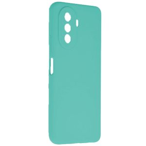 Husa protectie, interior de catifea, compatibila cu Huawei Nova Y70, FONIX BloomShield, silicon, margini ridicate, slim, Turcoaz2