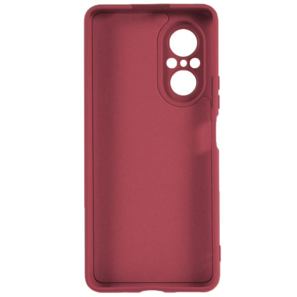 Husa protectie, interior de catifea, compatibila cu Huawei Nova 9 SE, FONIX BloomShield, silicon, margini ridicate, slim, Visiniu2