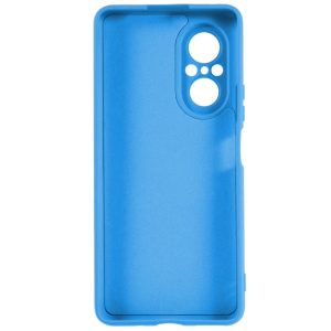 Husa protectie, interior de catifea, compatibila cu Huawei Nova 9 SE, FONIX BloomShield, silicon, margini ridicate, slim, Albastru2