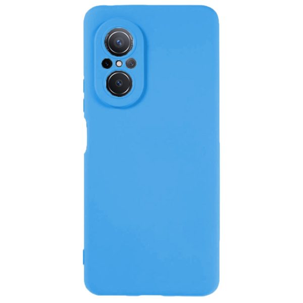 Husa protectie, interior de catifea, compatibila cu Huawei Nova 9 SE, FONIX BloomShield, silicon, margini ridicate, slim, Albastru4