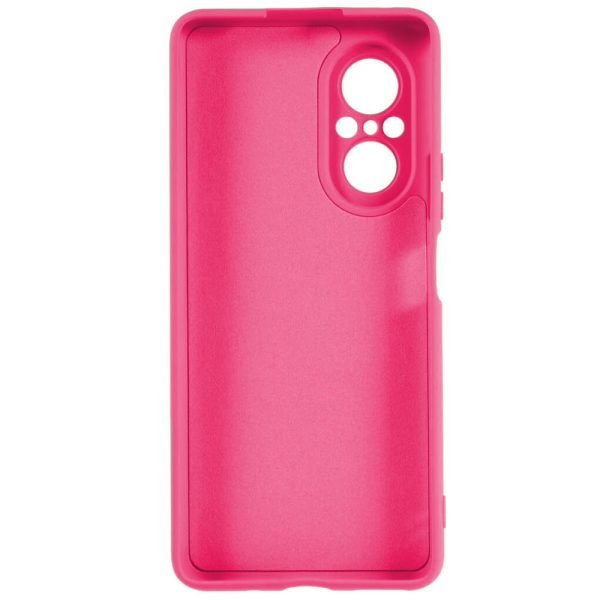 Husa protectie, interior de catifea, compatibila cu Huawei Nova 9 SE, FONIX BloomShield, silicon, margini ridicate, slim, Roz neon2