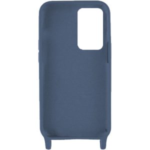 Husa protectie cu snur integrat, compatibila cu Xiaomi Redmi Note 12 Pro Plus, FONIX ShieldBand, silicon mat, interior microfibra, lant 170 cm, Albastru2