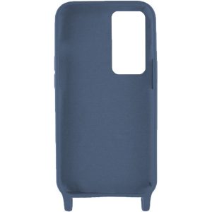 Husa protectie cu snur integrat, compatibila cu Xiaomi 12T / 12T Pro, FONIX ShieldBand, silicon mat, interior microfibra, lant 170 cm, Albastru2