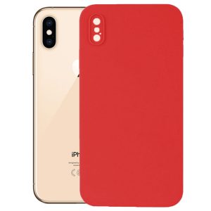 Husa protectie, interior de catifea, compatibila cu Apple iPhone X / XS, FONIX BloomShield, silicon, margini ridicate, slim, Rosu