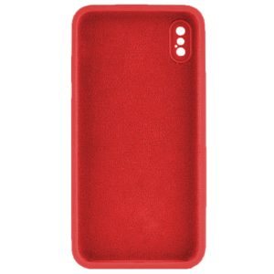 Husa protectie, interior de catifea, compatibila cu Apple iPhone X / XS, FONIX BloomShield, silicon, margini ridicate, slim, Rosu2