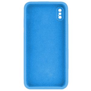 Husa protectie, interior de catifea, compatibila cu Apple iPhone X / XS, FONIX BloomShield, silicon, margini ridicate, slim, Albastru2