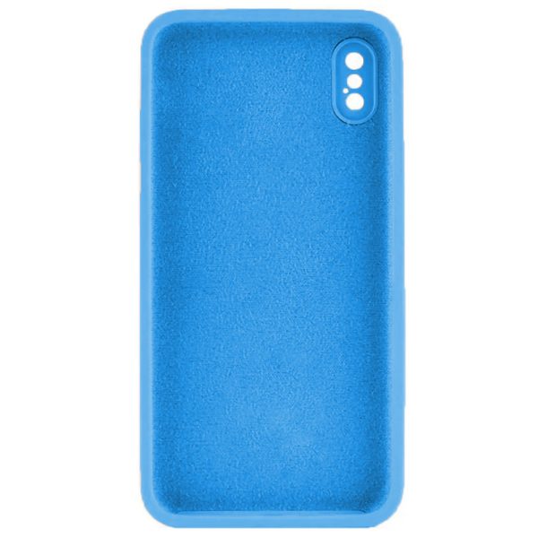 Husa protectie, interior de catifea, compatibila cu Apple iPhone X / XS, FONIX BloomShield, silicon, margini ridicate, slim, Albastru2