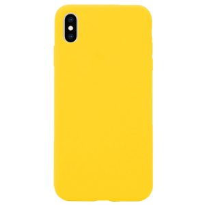 Husa protectie, interior de catifea, compatibila cu Apple iPhone X / XS, FONIX BloomShield, silicon, margini ridicate, slim, Galben5