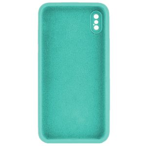 Husa protectie, interior de catifea, compatibila cu Apple iPhone X / XS, FONIX BloomShield, silicon, margini ridicate, slim, Turcoaz2