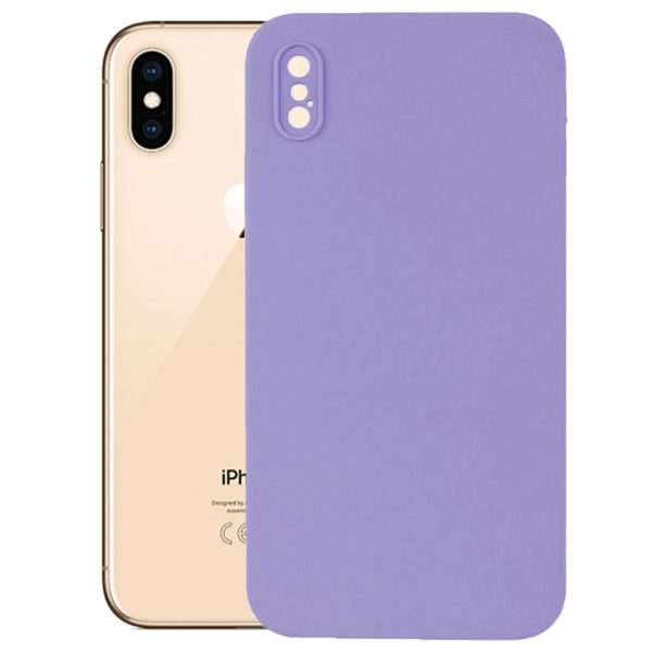 Husa protectie, interior de catifea, compatibila cu Apple iPhone X / XS, FONIX BloomShield, silicon, margini ridicate, slim, Mov