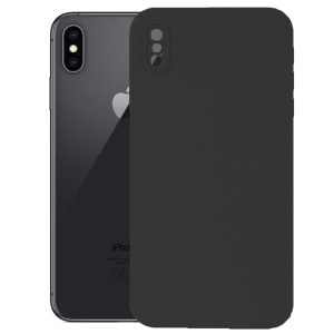 Husa protectie, interior de catifea, compatibila cu Apple iPhone XS Max, FONIX BloomShield, silicon, margini ridicate, slim, Negru