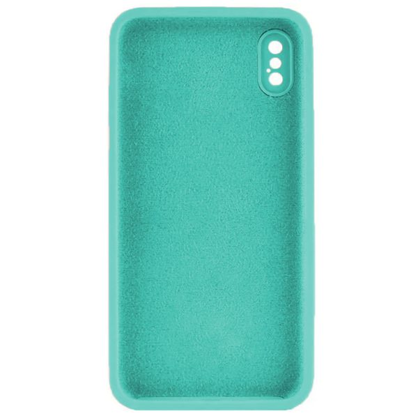 Husa protectie, interior de catifea, compatibila cu Apple iPhone XS Max, FONIX BloomShield, silicon, margini ridicate, slim, Turcoaz2