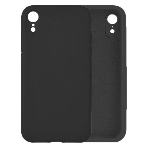 Husa protectie, interior de catifea, compatibila cu Apple iPhone XR, FONIX BloomShield, silicon, margini ridicate, slim, Negru