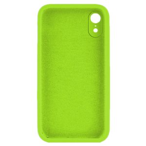 Husa protectie, interior de catifea, compatibila cu Apple iPhone XR, FONIX BloomShield, silicon, margini ridicate, slim, Verde neon2