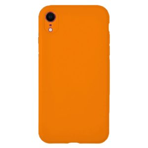 Husa protectie, interior de catifea, compatibila cu Apple iPhone XR, FONIX BloomShield, silicon, margini ridicate, slim, Portocaliu neon4