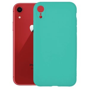 Husa protectie, interior de catifea, compatibila cu Apple iPhone XR, FONIX BloomShield, silicon, margini ridicate, slim, Turcoaz